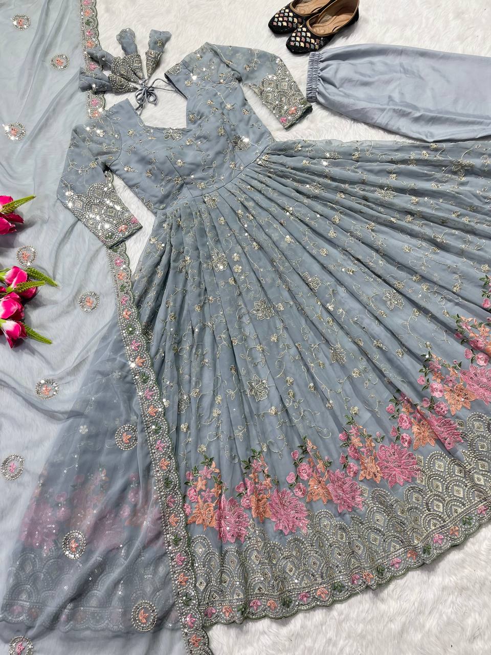 Designer Anarkali Suit in Fancy Style