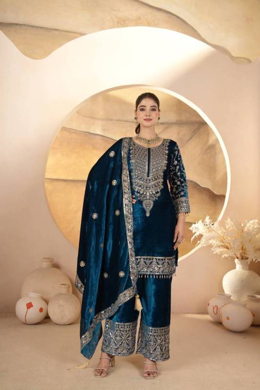 Viscous Velvet Pant Top Suit 