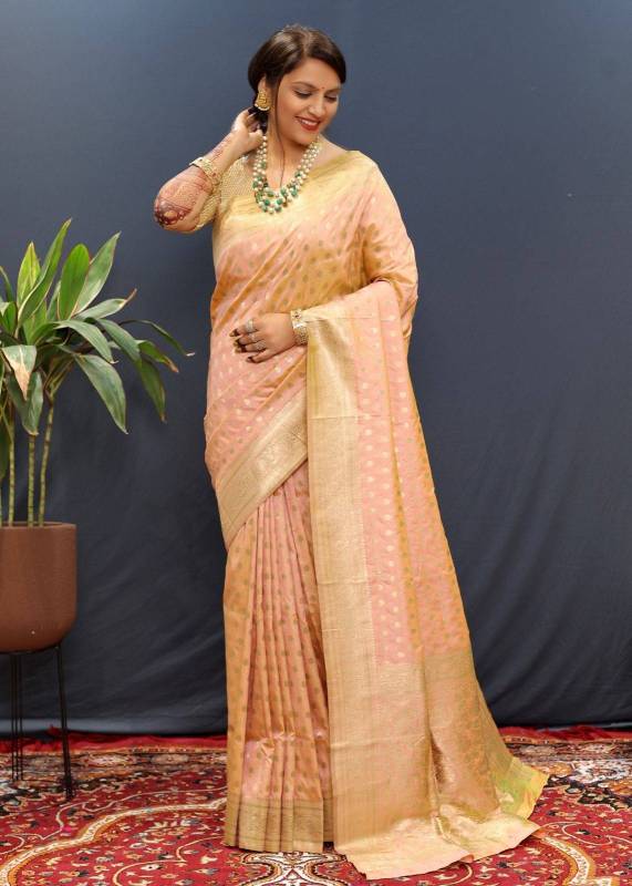 Pure silk handloom saree with Pure Jari weaving work 